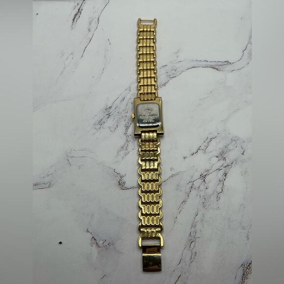 Vintage EJ (Ernest Jones) gold tone and rhinestone watch - Picture 4 of 8